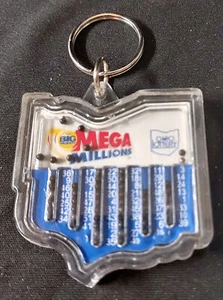 Vintage Adv Promo Keyring - Ohio Lottery - Mega Millions - Game of Chance - Picture 1 of 4