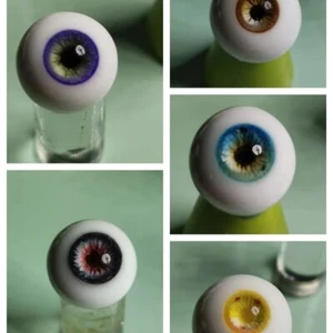 Ojos de muñeca de resina de 12/14/16 mm para accesorios de 1/3 Bjd juguetes de casa de juego para niñas - Imagen 1 de 25