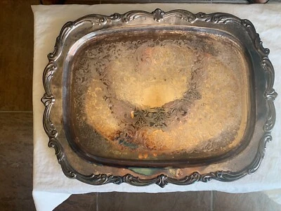 Plato de servir vintage TOWLE rectangular plateado, EP #2832 Foto 1 de 3