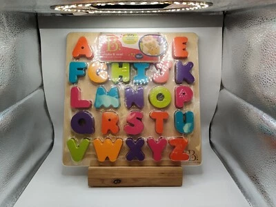 NEW Battat B toys Alpha B tical  26 pc Wooden Puzzle CH0940, 18 mo+, 2022 - Image 1 of 3