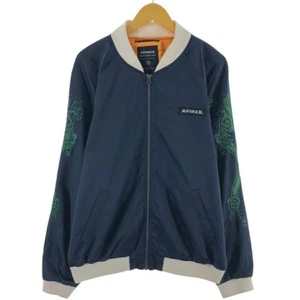 AVIREX MA-1 Type Military Flight Jacket Men's Size 2XL Navy Logo Embroidery - Picture 1 of 10