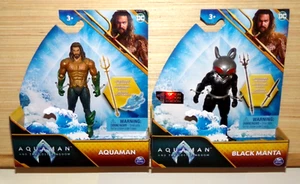 BLACK MANTA & AQUAMAN Spin Master 4" Figur Lot MoC Aquaman the Lost Kingdom - Bild 1 von 5
