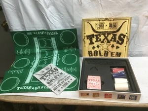 Texas Hold’em Poker Set cards, chips, instructions, complete set 1998 - Picture 1 of 2