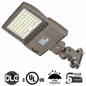 200W LED Shoebox Light Commercia Outdoor Road Parking Lot Street Area Post Light - Picture 1 of 8