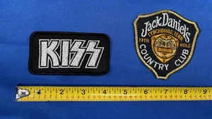 KISS VINTAGE SILVER LOGO PATCH KISS ARMY KITS 1970'S - NO "R" - Picture 1 of 4