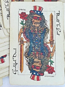 1989 Grateful Dead Playing Cards Complete Deck with 2 Jokers & Case - Picture 1 of 13