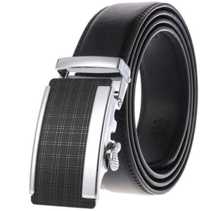 Fashion Men's Cow Leather Belt Automatic Buckle Belt Ratchet Strap Gift Jeans - Bild 1 von 5