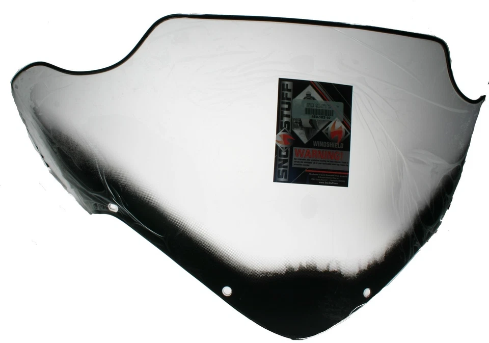 Arctic Cat F7, Firecat 700, 2003-2006, 17" Black Graphics on Clear Windshield  - Image 1 of 1