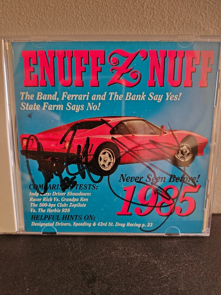 ENUFF Z'NUFF 1985 1994 CD GLAM/HAIR METAL SIGNED BY CHIP Z'NUFF AND DONNIE VIE - Image 1 of 4
