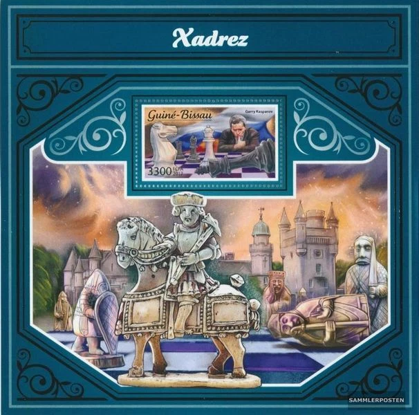 sellos Guinea-Bissau 2017 Mi bloque 1640 nuevo con goma original 2017 ajedrez - Imagen 1 de 1