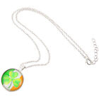  St. Patrick's Day Necklace Shamrock Necklace Teen Girls Pendant Necklace Neck