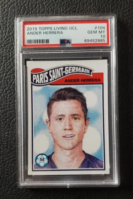 Ander Herrera PSA 10! PR 134 UCL Topps Living Set 2019 UEFA Champions League 104 - Image 1 of 2
