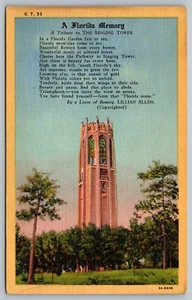 Postkarte Eine Florida Erinnerung Hommage an den Singturm Lillian Allen Florida - Bild 1 von 2