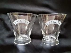 Bailey's Irish Cream Liqueur Clear Bar Glasses - Set of 2 - Picture 1 of 1