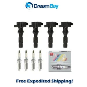 2006-2013 for Mazda 3 6 CX-7 UF540 Ignition Coil & NGK Iridium Spark Plug 4PCS - Picture 1 of 8