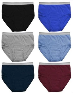 3 6 12 Boy's Soft Cotton Briefs Solid Whites Colors SCWU Lot NEW Underwear S~XL - Picture 1 of 11