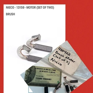 13159 Nieco Brush, Motor (Set Of Two) Genuine OEM NC13159 - Picture 1 of 8