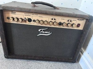 Acoustic Guitar Amplifier - Fame AC60R Two Channel Twin Speaker - Picture 1 of 4