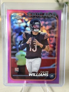 2024 Topps Chrome - Rookies Caleb Williams #202 Pink Refractor (RC) ⭐️ - Imagen 1 de 2