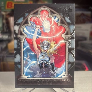 2022 Marvel Fleer Ultra Midnight Sons Mjolnir Silver Foil ⭐️ MINT - Picture 1 of 3