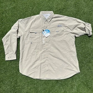 Columbia Bahama II Shirt PFG Men’s XL Beige Fishing Hunting Safari - Picture 1 of 7