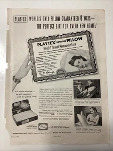 1950’s Ad Playtex Pillow And Glen-Joan Fashion 13”x9.5” Vintage Mag Ad(MP195) - Bild 1 von 3