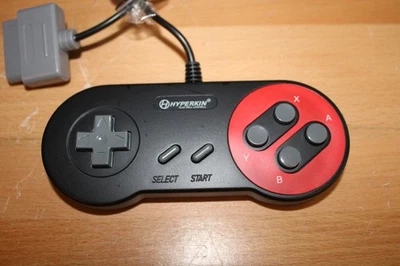 Hyperkin Retron 2 Super Nintendo SNES Controller Control Pad Red Black - Image 1 of 4