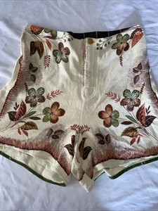 Vintage Handmade Bark cloth Hawaiian Shorts Unisex New Unworn - Picture 1 of 8