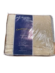 Coperta doppia Charter Club Sutherland made in USA tessuto a nido d'ape testurizzato Pima Cott - Foto 1 di 7