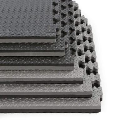 Xspec 1" Extra Thick 48 sq ft Reversible EVA Gym Foam Floor Mat Tiles (24" x ... - Image 1 of 4