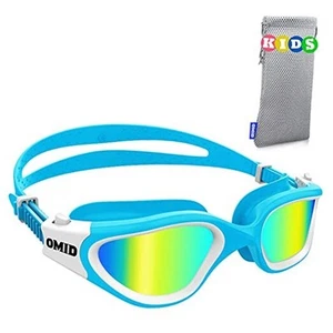 Kids Swim Goggles, P2mini Polarized Swimming Goggles Comfortable for Age 6-14 - Picture 1 of 7