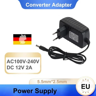 Adapter Switching Tips Power Supply Adapter Converter AC 100-240V To DC 12V 2A - Bild 1 von 4