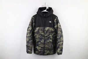 The North Face Boys XL Spell Out Camouflage Reversible Mount Chimborazo Jacket - Picture 1 of 22