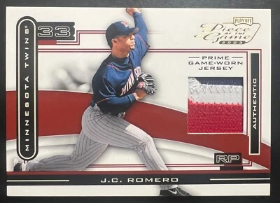 2003 Playoff Piece of the Game Prime #44 J.C. Romero #'d 12/25 Twins - Image 1 of 2