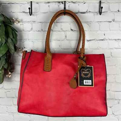 DIOPHY NWT Red Tote Faux Leather Handbag - Image 1 of 4
