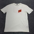 Brixton T Shirt Mens Small White Short Sleeve Graphic Double Side Premium Fit