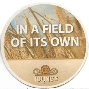 Young's In a Field of its Own Promotional Beer Mat - Picture 1 of 2