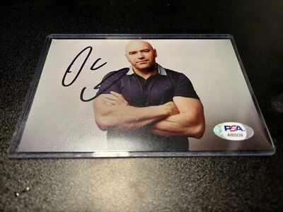 DANA WHITE _ AUTOGRAPHED 4X6 PHOTO_ UFC PRESIDENT _ PSA - Image 1 of 2