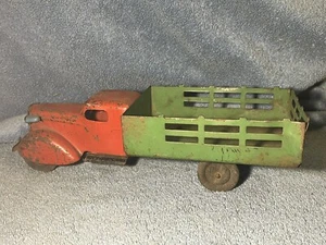 Vintage Pressed Steel 1930s Wyandotte Streamline Stake Truck 12" - Picture 1 of 13