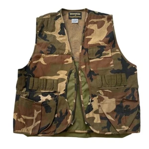 Gamehide Hunting Vest Camo Shell Pockets Game Bag Outdoor Mens Size Large - Picture 1 of 7