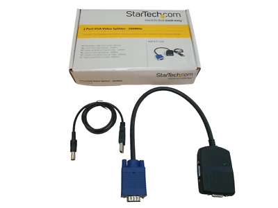 StarTech ST122LE 2-port USB-Powered Dual Display 300MHz VGA Splitter+Box | Works - Image 1 of 4