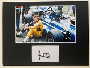 Jackie Stewart **HAND SIGNED** 16x12 mounted display ~ Formula One 1 - Picture 1 of 1