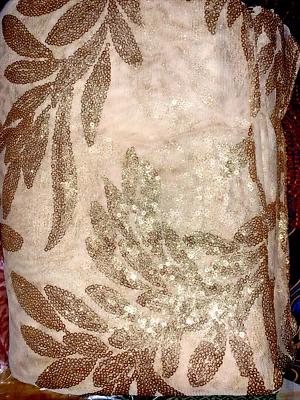 Mantel de boda rectangular BTF Home, lentejuelas doradas, 90 X 1 32 pulgadas Foto 1 de 4