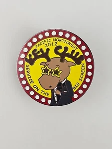 2012 Kiwanis PNW Pacific Northwest Service On The Big Screen Fancy Moose Pin - Picture 1 of 5