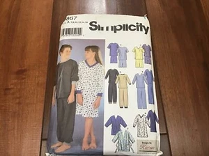Simplicity Talla 7-16 Niños Niñas Adolescentes Pijama Camisón Bata 9867 Patrón - Imagen 1 de 2