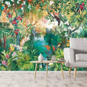 Wall Papers Home Decor Peel and Stick Forest Wallpaper for Living Room TV Mural - Picture 1 of 9