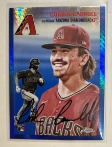 2023 Topps Chrome Platinum Corbin Carroll R/C Blue Prism - Picture 1 of 2