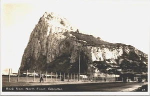 Gibraltar Rock from North Front Vintage RPPC B113 - Imagen 1 de 2