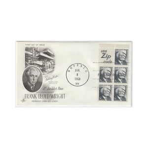 US Scott 1280a FDC 1968 2c Frank L. Wright Booklet - FDC Art Craft Cachet - Picture 1 of 1