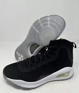 Under Armour Curry 4 'Más monedas de diez centavos' para hombre talla 8 1298306-001 negro dorado blanco - Imagen 1 de 5